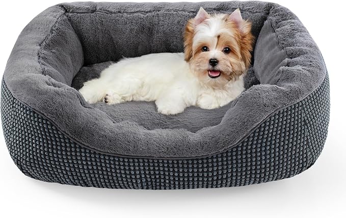 INVENHO Dog Beds for Small Medium Dogs Washable, Calming Orthopedic Warming by INVENHO