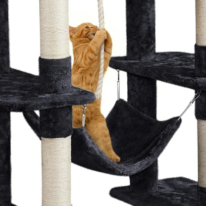 Yaheetech Cat Tree Cat Tower, 63in Multi-Level Pet Furniture - Image 6