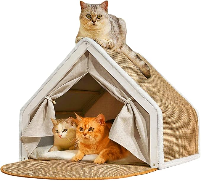Cat Houses for Indoor Cats by LUNNTEshoulderpads