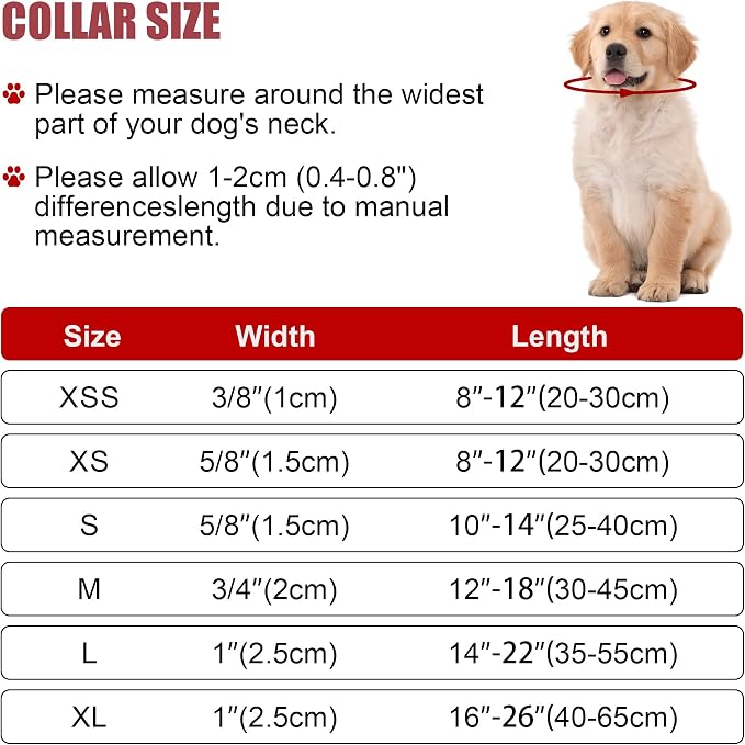 Reflective Dog Collar with Buckle Adjustable Safety Nylon Collars - Image 5