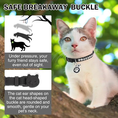 Leather Personalized Breakaway Cat Collar - Image 6