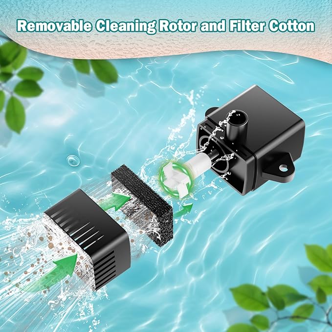 Yzert Solar Fountain Flower Shape-No Battery, Glass 3.5W Solar Water Fountain - Image 4