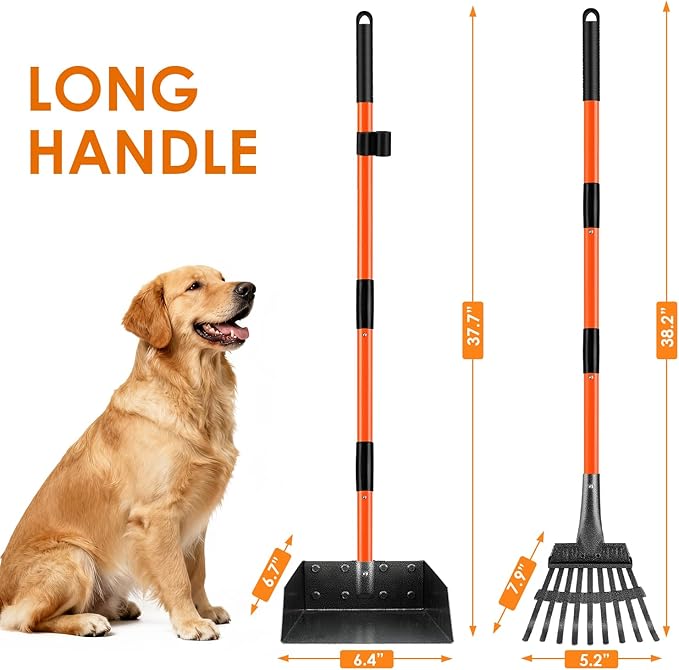 Pooper Scooper, Long Handle Dog Pooper Scooper - Image 3