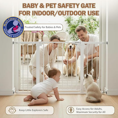 Mumeasy Baby Gate Extra Wide, 29.5"- 51.5" Pressure Mounted Dog Gate - Image 6