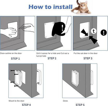 Wordcam X-Large Cat Door, Cat Door - Image 7