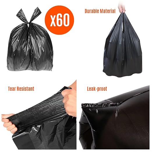 Dog Pooper Scooper, Long Handle Tray & Rake, 60 Waste Bags, Dog Waste Large Bin - Image 6