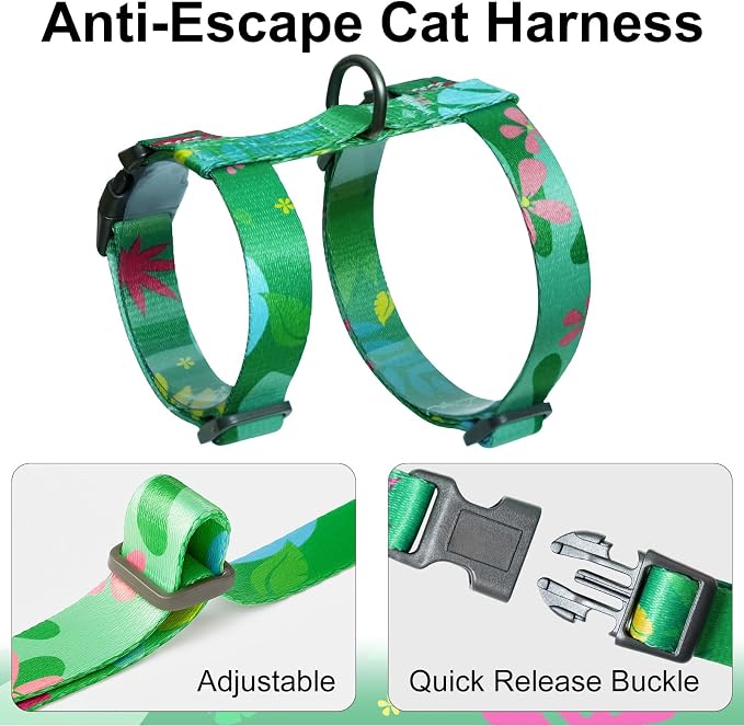Cat Harness and Leash Set with Matching Collar – Escape Proof Harness - Image 5