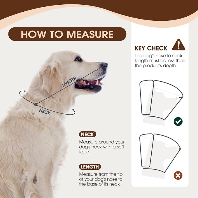 Dog Cone Collar After Surgery for Medium Dogs, Adjustable Soft Recovery Cone - Image 3