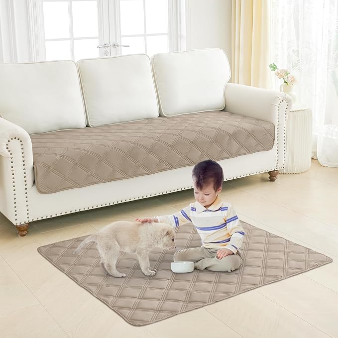 Smiry Waterproof Dog Bed Cover Blanket 82x82, Soft Reversible Pet Blanket - Image 7