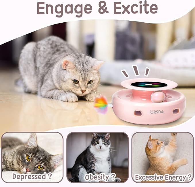 ORSDA Cat Toys 2-in-1 Interactive Cat Toys - Image 4