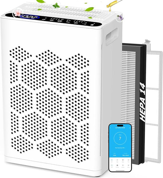 DAYETTE Air Purifiers for Home Large Room Up to 2400 Ft² by Dayette