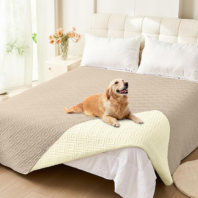 hyha Waterproof Dog Blanket, Soft Pet Bed Blankets, Waterproof Sofa Couch Cover by hyha