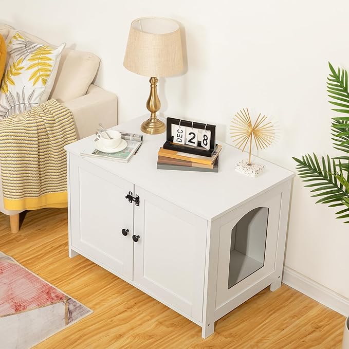 HOOBRO Litter Box Enclosure, Cat Litter Box Furniture - Image 2