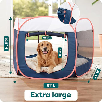 FurHaven Portable Pet Playpen for Dogs & Cats, Extra Large Indoor Kitten Playpen - Image 3