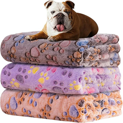 Rezutan 1 Pack 3 Blankets for Dogs, Dog Blanket for Medium Pet Cat, Premium by Rezutan