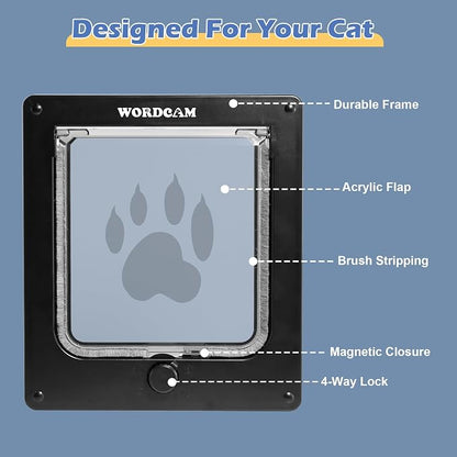 Wordcam Large Cat Door, Robust Cat Door - Image 3