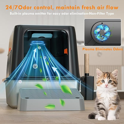 Breeze Litter Box System Stainless Steel Litter Box - Image 2