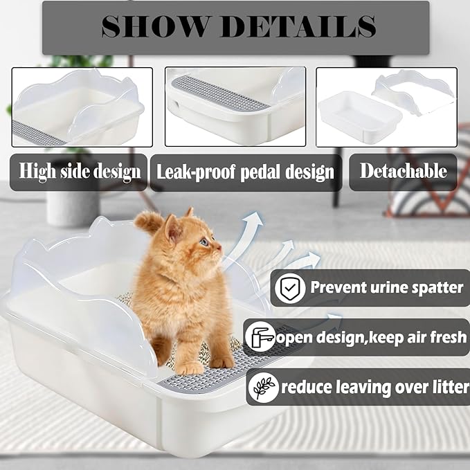 kathson Open Cat Litter Box - Image 3