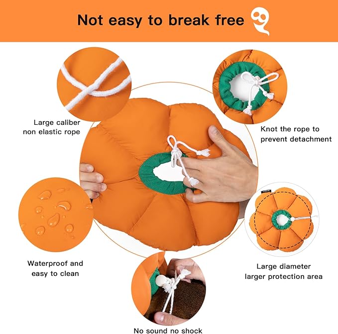 Cat Cone Collar, Cute Waterproof Recovery Collar, Anti-Bite Lick Wound Healing - Image 3