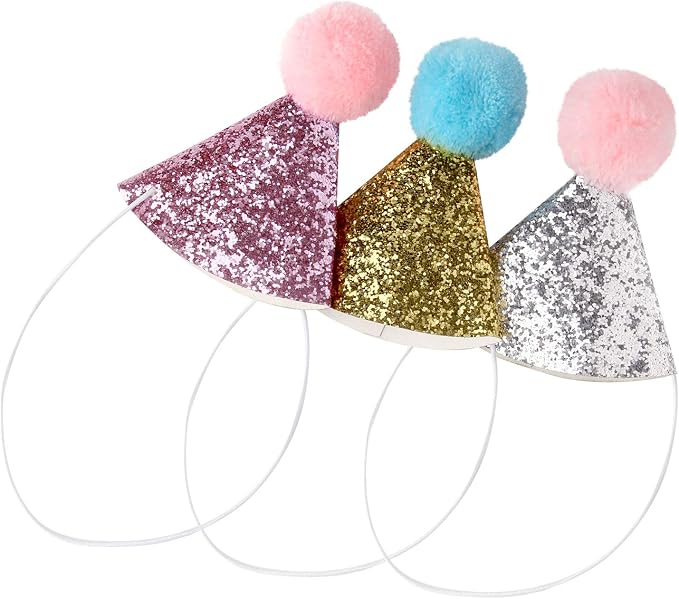 4pcs- Dog Birthday Hat for Pets Party Decoration Supplies， Cat Kitten Headband - Image 3