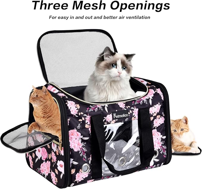 Petmolico Cat Carrier Soft-Sided Pet Bag - Image 3