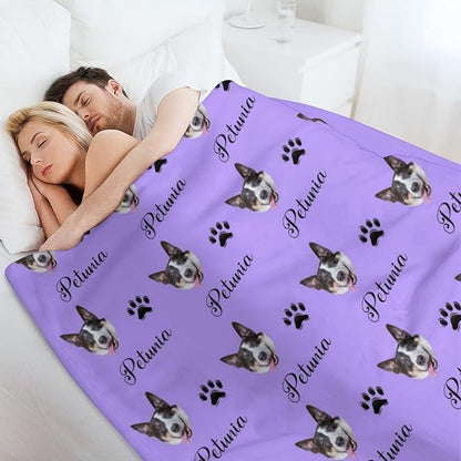 Personalized Paw Print Dog Blanket - Image 5