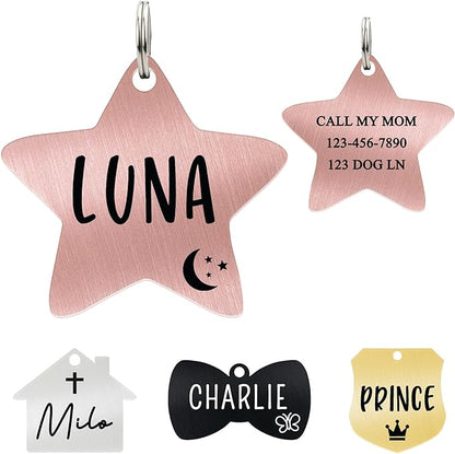 Ultra Joys Cat ID Tag Personalized Pet Tags, Durable Stainless Steel Small Pet by UltraJoys