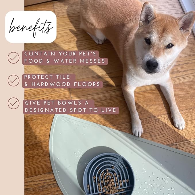 Should We Go - Waterproof Silicone Pet Food Mat - Non-Slip, Spill-Proof Feeding - Image 4