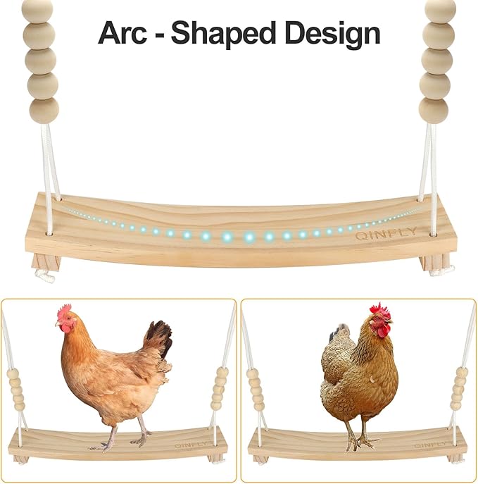3PCS Chicken Toys for Coop Accessories, Chicken Swing, Vegetable Hanging Feeder - Image 3