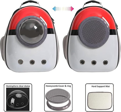 Front Expandable Cat Backpack Carrier, Fit up to 20 lbs, Space Capsule - Image 3