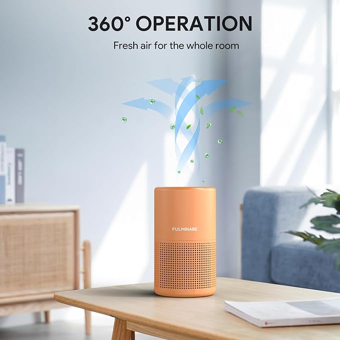 FULMINARE Air Purifiers for Home Bedroom H13 True HEPA Air Purifier, 3 Speeds - Image 4