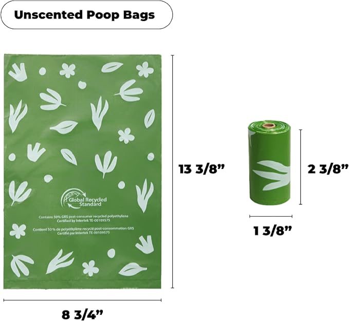 Best Pet Supplies Poop Bags for Dogs, 50% Post-Consumer Recycled Content dog - Image 2