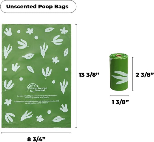 Best Pet Supplies Poop Bags for Dogs, 50% Post-Consumer Recycled Content dog - Image 2
