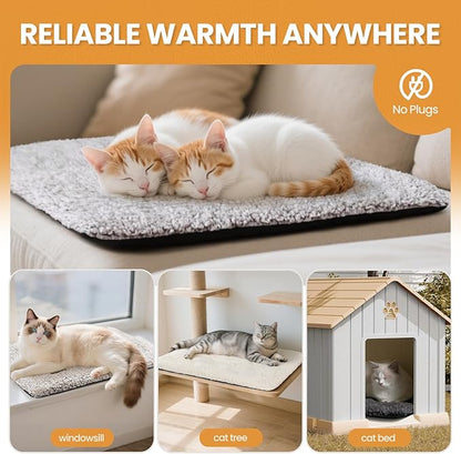 Self Warming Cat Bed Self Heating Cat Dog Mat 29.1 x 18.9 inch Extra Warm - Image 6