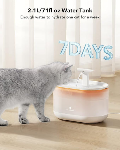 PETLIBRO 2.1L Automatic Cat Water Fountain, Ultra-Quiet Indoor Pet Water - Image 7