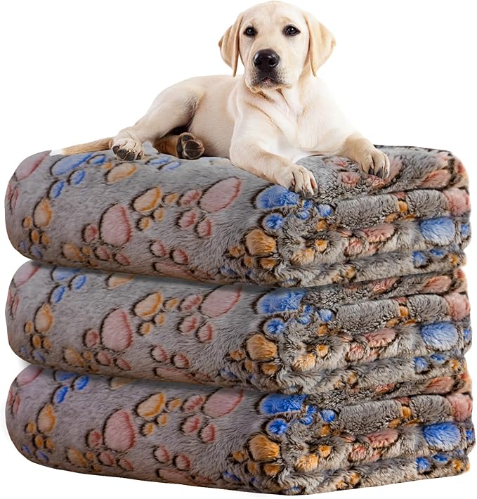 Rezutan 1 Pack 3 Blankets for Dogs, Dog Blanket for Large & Medium Pet Cat by Rezutan