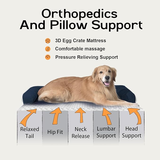 Dog Bed Large Sized Dogs-Orthopedic Waterproof Bed - Image 2