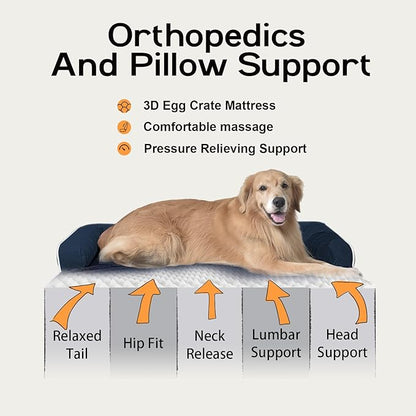 Dog Bed Large Sized Dogs-Orthopedic Waterproof Bed - Image 2