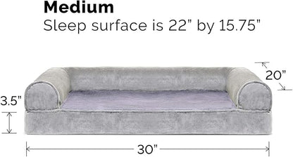 Furhaven Orthopedic Dog Bed for Medium/Small Dogs w/ Removable Bolsters & - Image 6