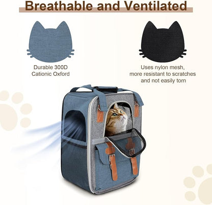 ‌YooxArmor Cat Carrier Backpack, Airline Approved Mesh Dog Backpack - Image 4