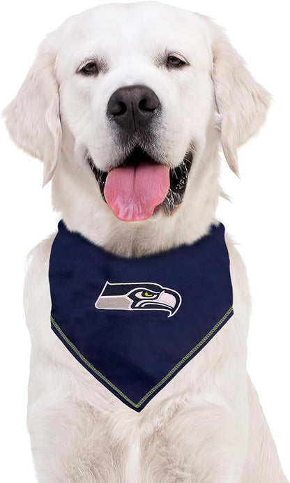 NFL Seattle Seahawks TIE Bandana, Large/X-Large. Dog Bandana Scarf Bib - Image 5