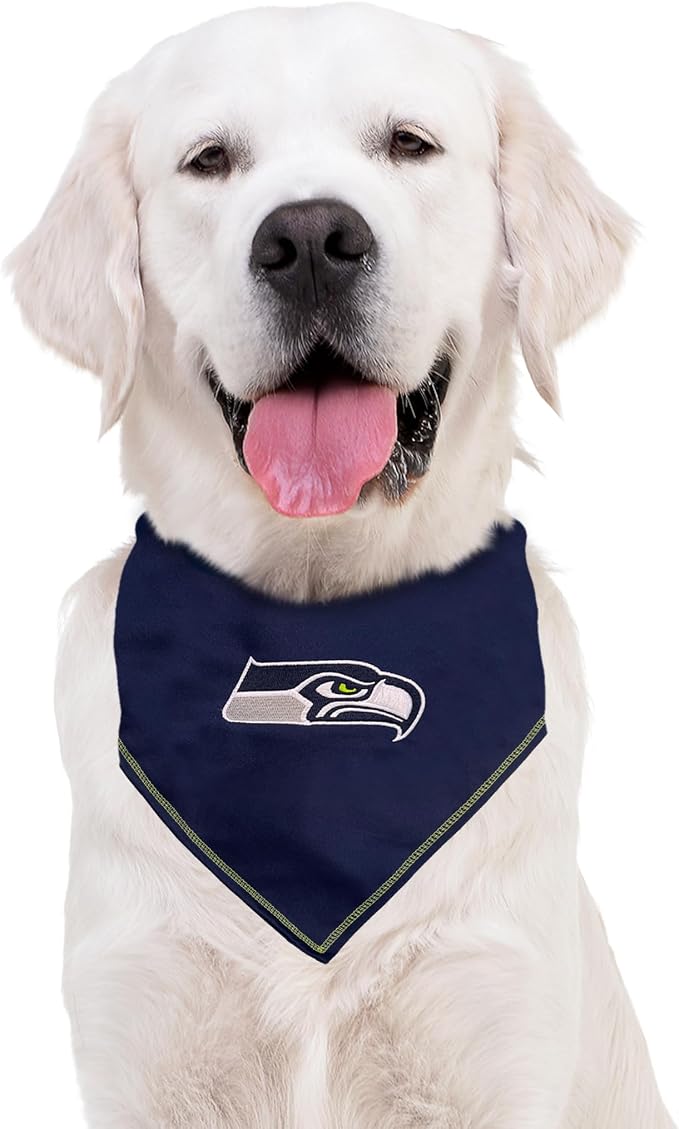 NFL Seattle Seahawks TIE Bandana, Small/Medium. Dog Bandana Scarf Bib - Image 5