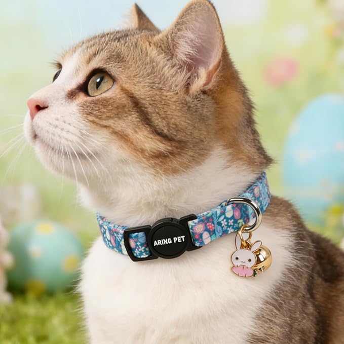 ARING PET 2 Pack Easter Dog Cat Collars, Cute Breakaway Kitten Small Easter Egg - Image 4
