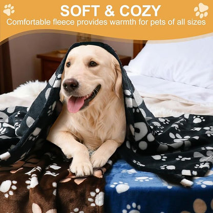 Premium Dog Blankets for Large Dogs & Cat Flannel Blanket Washable, Soft Pet - Image 5