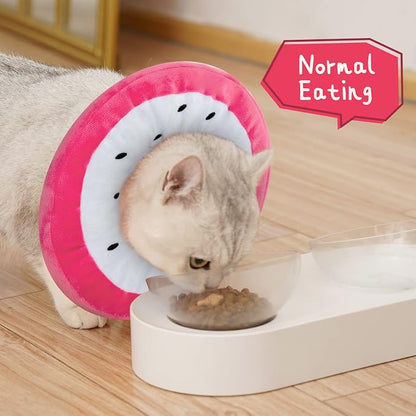 ANWA Adjustable Cat Cone Collar Soft, Cute Cat Donut Collar After Surgery - Image 3
