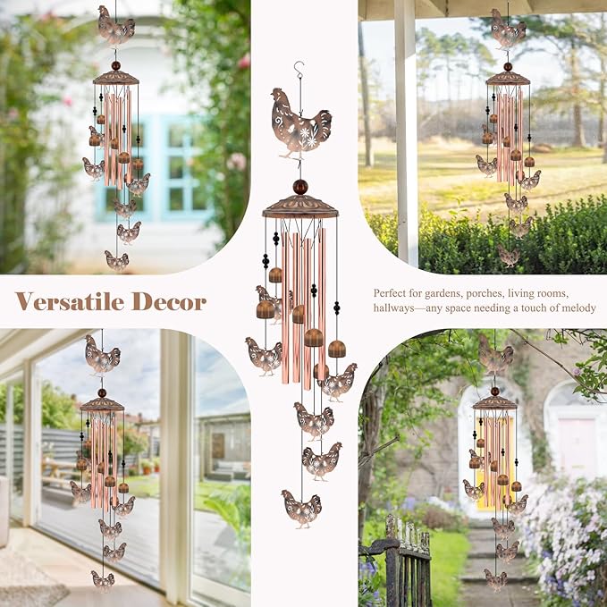 for Women Chicken Wind Chimes for Outside, Decoration for Outdoor - Image 6