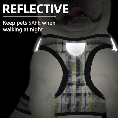 PUPTECK Adjustable Dog Harness Collar and Leash Set Step in No Pull Pet Harness - Image 5