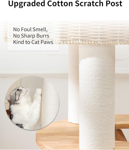 Wood Cat Tree for Large Cats, Modern Cat Tree Tower - Image 8
