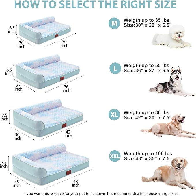 BFPETHOME Orthopedic Dog Beds for Large Dogs-Waterproof Sofa Dog Bed - Image 5