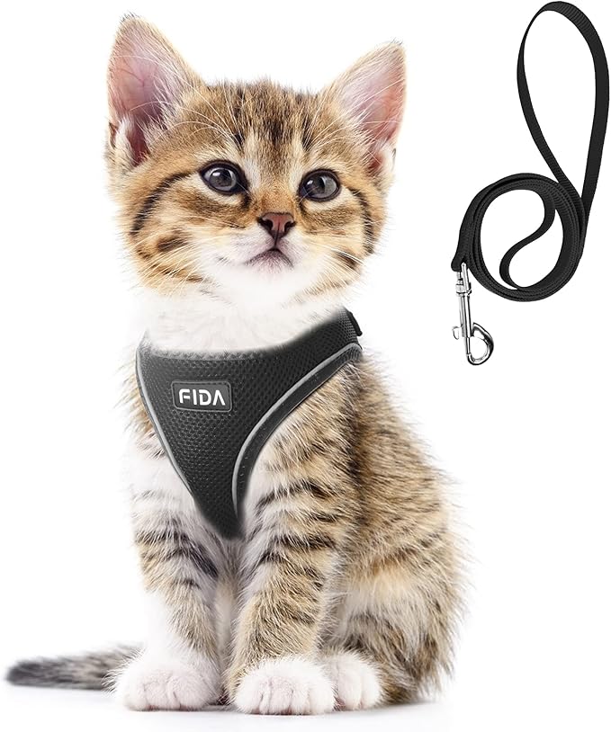 Fida Comfy Dog Harness with Leash, Cat Vest Harness Escape Proof, Breathable by Fida